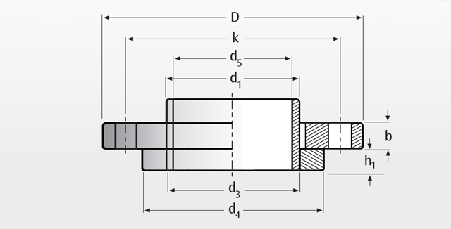 TS 814/1 Pn40 Destekli Gevşek Flanş